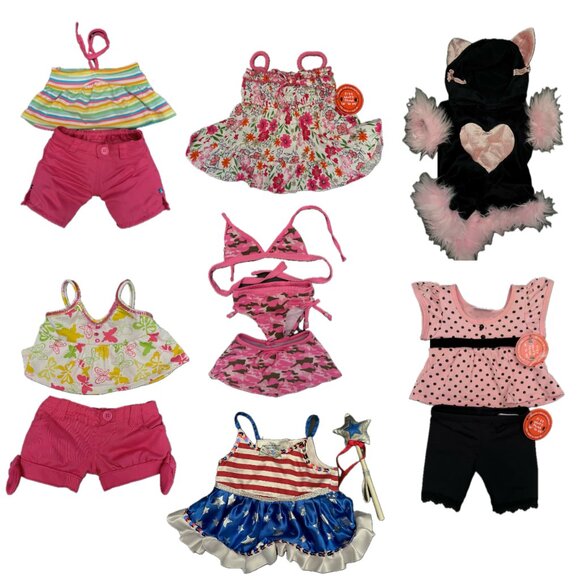 Build-A-Bear Other - Lot of 7 Build A Bear Outfits Y2K